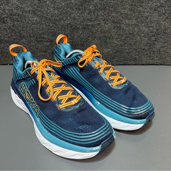 HOKA ONE ONE BONDI 6 BLACK IRIS / STORM BLUE RUNNING SHOES - Men’s Size 11.5